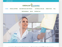 Tablet Screenshot of greenleaf-cleaning.co.uk